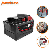 powtree 9.0Ah Li-ion Tool Battery for Milwaukee M18 48-11-1815 48-11-1850 Repalcement M18 Battery 2646-20 2642-21CT L3 2024 - buy cheap
