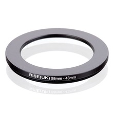 RISE(UK) 58mm-43mm 58-43mm 58 to 43 Step down Ring Filter Adapter black 2024 - buy cheap