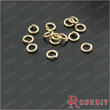 Diameter 3mm Thickness 0.5mm Champagne Gold color Round Iron Jump Rings Diy Jewelry Findings 20g Roughly 1000 pieces(JM4546) 2024 - buy cheap