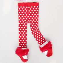 0-36M Spring Autumn Newborn Baby Girl Tights Cotton Bow Lace Dance Stocking Red Dot Pantyhose Infantil Clothes Ballet Tights 2024 - buy cheap