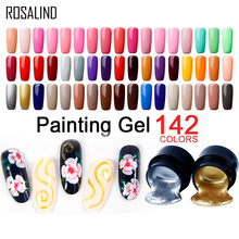 ROSALIND Painting Nail Gel Polish Soak Off UV Base For Nails Varnish Semi Permanent Nail Art Design For Manicure Polish Lacquer 2024 - buy cheap