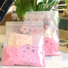 100Pcs Clear Cherry Blossoms Self-adhesive Self Sealing Plastic Bags Christmas Wedding Favor Gift Bag Candy Cookie Packaging Bag 2024 - buy cheap