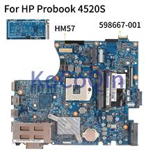 KoCoQin Laptop motherboard For HP Probook 4520S 4720S HM57 Mainboard 598667-001 598667-501 H9265-1 48.4GK06.041 2024 - buy cheap