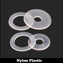 80pcs M6 M6*18*0.9 M6X18X0.9 Clear Nylon Plastic Plain Gasket Transparent Insulating  Flat Washer 2024 - buy cheap