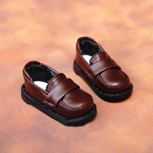 D01-P018 children handmade toy 1/4 1/6 Doll Accessories BJD/SD doll shoes brown Student shoes 1 pair 2024 - buy cheap