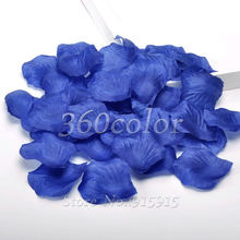 100pcs/lot Blue Silk Rose Petals Flower Celebration Wedding Party Banquet Decor Many Colors Hot Sale 2024 - buy cheap