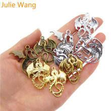 Julie Wang-colgante de aleación de dragón demonio mezclado, accesorio de joyería, 11 Uds. 2024 - compra barato