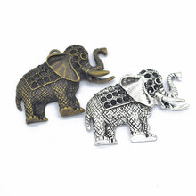 Pingente de elefante 3 ligas, vintage presentes conjunto diy confecção pulseira colar jóias acessórios para fazer jóias 2024 - compre barato