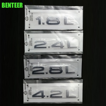 ABS TFSI 1.8L 2.4L 2.8L 4.2L Emblems Car tail sticker car body decoration for audi sline A1 A3 A4 A5 A6 A7 A8 Q3 Q5 Q7 B C 2024 - buy cheap