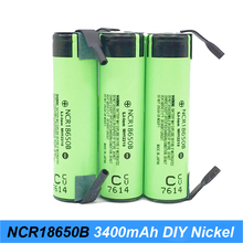 Аккумулятор 18650 3400 3400 мАч 3,7 В NCR18650B + полосатая аккумуляторная литий-ионная батарея для фонарика 12 в набор электрических отверток jY9 2024 - купить недорого
