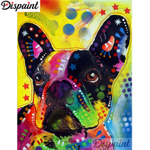 Dispaint-pintura de diamante 5D DIY "paisaje de perro de colores", cuadrados o redondos de imitación bordado de diamantes, estilo punto de cruz 5D, decoración del hogar, A01019 2024 - compra barato