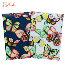 Colored lively butterfly simple PU Leather Travel Passport Holder fashion Passport Cover Credit Card ID Bag with traveling 2024 - buy cheap