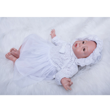 Милая кукла одежда кружевное платье юбка шляпа для 20-22 дюймов Reborn куклы ребенка 2024 - купить недорого