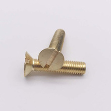 M5 One word soltting Flat Countersunk head Screws Copper Brass mechanical Screw bolt 8mm-60mm Length 2024 - buy cheap