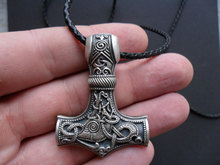 1 pcs Huge Thor hammer Mjolnir Viking Amulet   Hammer Scandinavian Pendant Norse Jewelry 2024 - купить недорого