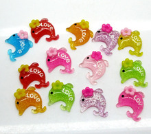 50Pcs Resin Mixed Dolphin Decoration Crafts Flatback Cabochon Scrapbooking Fit Hair Clips Embellishments Beads Diy 2024 - buy cheap