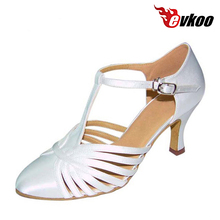 Evkoodance-zapatos de baile latino para mujer, calzado de tacón de 7cm con seis colores a elegir, Evkoo-026 personalizado 2024 - compra barato