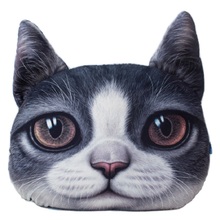 38x 48 cm Large Size 3D Cute Cat Head Cushion Creative Cartoon Sofa Office Nap Pillow Washable Pillow Car Seat Cushions 2024 - buy cheap