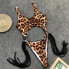Sexy One Piece Swimsuit Women Summer Beach Leopard Print Swim Suit Women Fashion Swimming Swimwear Bathing Suits Women Badpak 2024 - buy cheap