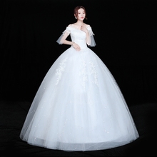 Wedding Dresses Bride New Style Dresses Lace Up Wedding Dress Style Flral Dresses Ball Gowns 2024 - buy cheap