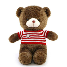 Urso de pelúcia gigante, grande, 60cm, 80cm, brinquedo de pelúcia macio, suéter grande, adotar urso infantil, boneco, presente de aniversário 2024 - compre barato