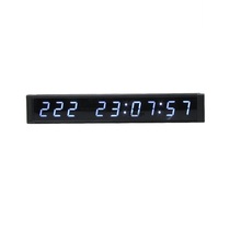 1'' Seven Segment Digital Clock White Color 9Digits LED Wall Clock Count Down/up Days For Church Event 2024 - buy cheap