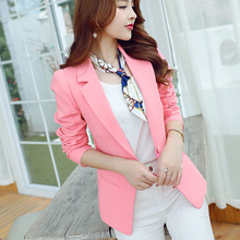 2022 spring new small suit female jacket short suit large size female decoration long sleeve fashion solid color W380 2024 - buy cheap