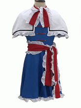 2019 touhou projeto alice margatroid vestido xale fantasia cosplay 2024 - compre barato