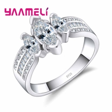 Luxury Women Wedding 925 Sterling Silver Ring Jewelry Vintage   Fill-zirconia Wedding Rings For Women Accessories 2024 - buy cheap