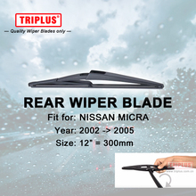 Rear Wiper Blade for NISSAN MICRA (2002-2005) 1pc 12" 300mm,Car Rear Windscreen Wipers,for Back Window Windshield Blades 2024 - buy cheap