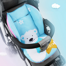 Cute Polar Bear Baby Stroller Seat Cushion Pushchair Pram Cotton Mattress Baby Carriage Seat Padding Liner Stroller Accessory 2024 - buy cheap