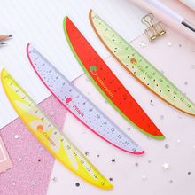15cm Cute Kawaii Plastic Ruler Creative Fruit Ruler For Kids Student Novelty Item Korean Stationery Random Color 2024 - buy cheap