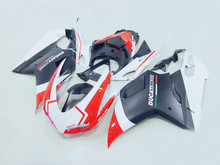 Kit completo de carenagem em abs para ducati, 1098, 848, 1198, ano 2007, 2008, 2009, 2010, 2011, preto e vermelho 2024 - compre barato