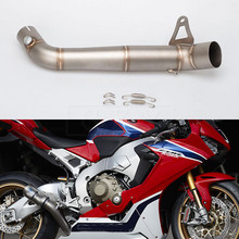 Motorcycle Exhaust Escape Modified Slip On Mid Link Pipe Catalyst Delete Eliminator Enhanced For Honda CBR1000RR 2008-2012 2013 2024 - buy cheap