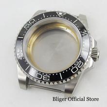 Silver Color 40mm Watch Case Sapphire Glass With Luminous Ceremic Bezel Fit for MIYOTA Automatic Men's Watch 2024 - buy cheap