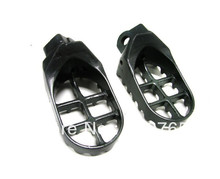 Pair Steel Foot Pegs Footpegs for Honda XR50R XR70R XR80R XR100R 2000-2005 Kawasaki KLR 650 1987-2005 2024 - buy cheap