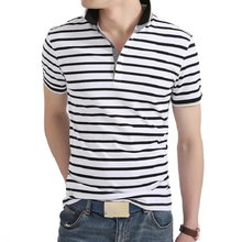 Summer TShirt Men Casual Short Sleeve Striped T-shirt Mens Breathable Cotton Tee Shirts Fitness Slim Fit Camiseta Patchwork Tops 2024 - buy cheap