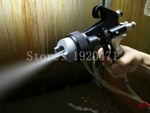 Двухголовый хромированный пистолет-распылитель, двойная насадка, Серебряное пенополиуретановое зеркало, хромированная краска Nano 2024 - купить недорого
