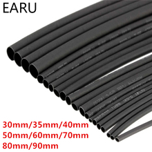 Round Diameter 30mm/35mm/40mm/50mm/60mm/70mm/80mm/90mm Length 1M Heat Shrink Tubing Shrinkable Tube Black Wire Wrap 2024 - buy cheap