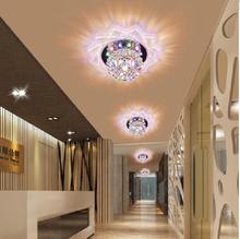 Colorpai Led entrance lights modern brief crystal lamp 3W led balcony ceiling light lamps for decoration abajur 2024 - buy cheap
