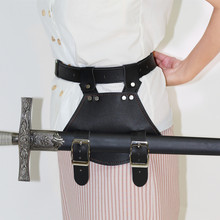 Cinto anel renascentista medieval espada saco arma pirata viking cavaleiros cavaleiro cosplay cinto de couro steampunk cós 2024 - compre barato