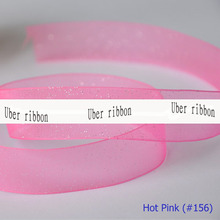 IuBuFiGo ribbon 1"(25mm) Organza Silver Glitter Ribbons Print Gift Packing Metallic Ribbon Bow 100yard/lot Free shipping 2024 - buy cheap