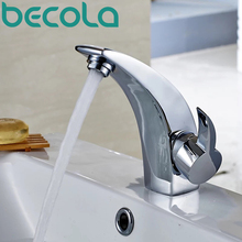 BECOLA Fashionable Tap Bathroom Basin Faucet  Chrome Finish Mixer Single Handle Single Hole Surface Mounted Faucet  G-7060 2024 - buy cheap