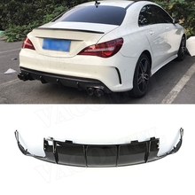 CLA класс углеродного волокна задний диффузор спойлер для Mercedes Benz W117 CLA180 CLA200 CLA250 CLA260 CLA45 2016-2018 задний Hugger 2024 - купить недорого