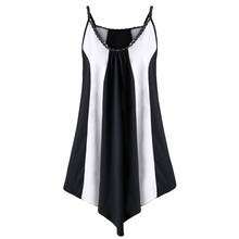 2018  New 5XL Plus Size Two Tone Slip Dress Women Summer Sequined Mini Dress Casual Sleeveless V-Neck A Line Dress Vestidos 2024 - buy cheap