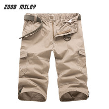 Pantalones cortos de talla grande para M-XXXL, holgados, con cintura elástica, para entrenamiento militar, informal, para playa, sin cinturón 2024 - compra barato