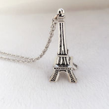 1pcs Paris Retro Mini Eiffel Tower Model Cute necklace Love Gift 2024 - buy cheap