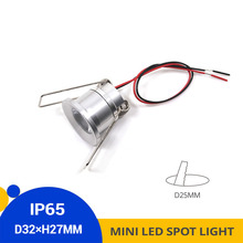 12pcs/lot IP65 Recessed LED Spotlight Small DC12V 1W Ceiling Spot Light Kitchen Bathroom Mini LED Downlighters Hole-cut D25mm 2024 - buy cheap