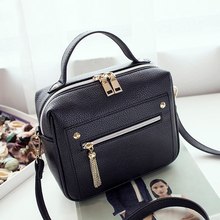 women bags New Fashion Pu Leather Solid Women's Handbags Ladies Shoulder Messenger Shopping Bag Casual 2024 - buy cheap
