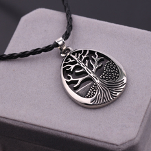 Tree of life Necklace Men Jewellery Steampunk Pendants Link Chain Rope Accessories Choker Charms Fashion Jewelry 2024 - buy cheap